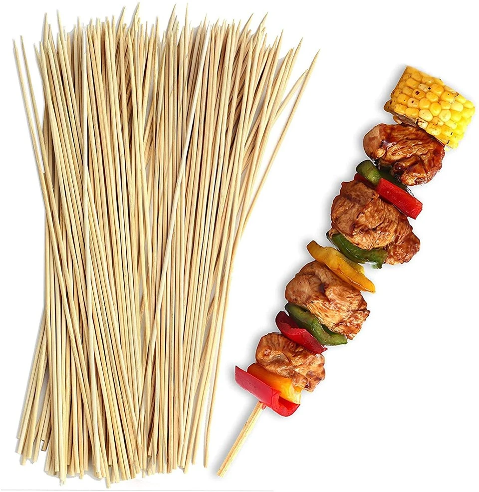 [Essential For Home Barbecue] 300mm Bamboo Skewer Sticks - String Up Delicious Food And Enjoy The Natural Taste