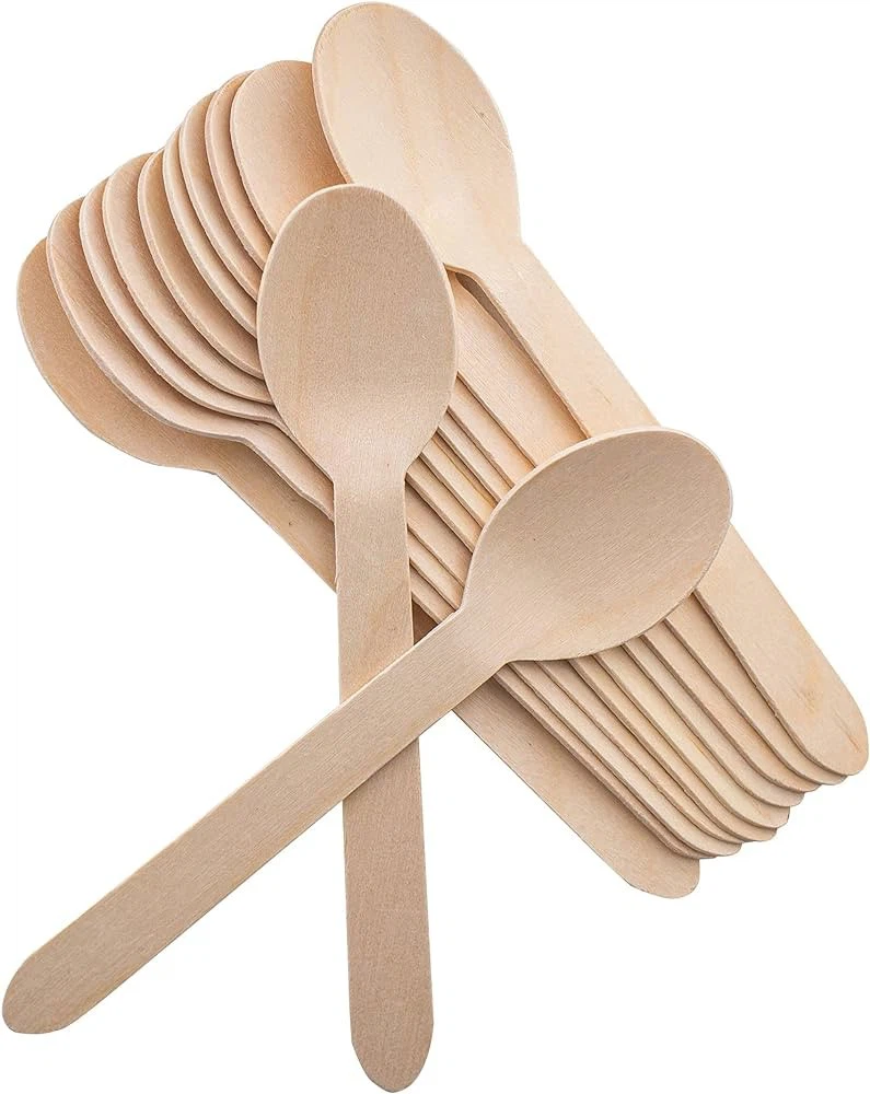 biodegradable wooden spoons